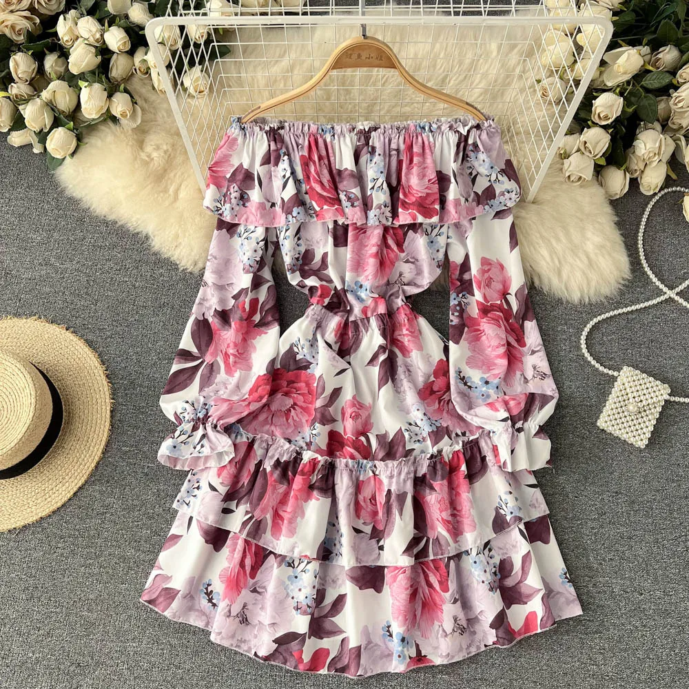 Приморское праздничное платье богини Фан синьцзи с открытыми плечами и длинными