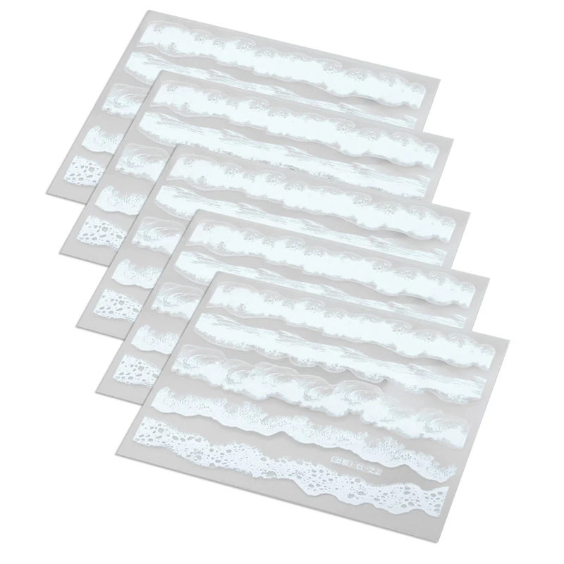 

Resin Wave Painting Stickers Decorative Decal DIY ABS Mold Film Filling Material 124A