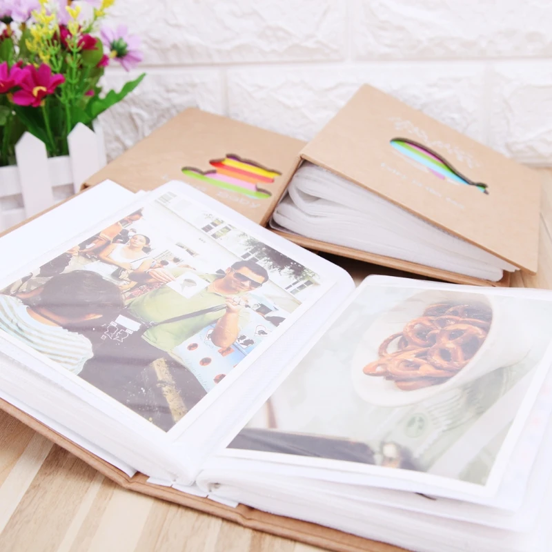Photo Album 100 Pockets 6 inch Picture Storage Case Family Memory Books Wedding Graduations Gifts for Friends Classmates