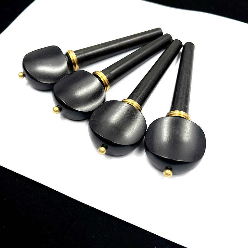

4pcs professional cello Tuning Peg 4/4 cello pegs Indonesian grade A ebony Parts Accessories Fittings