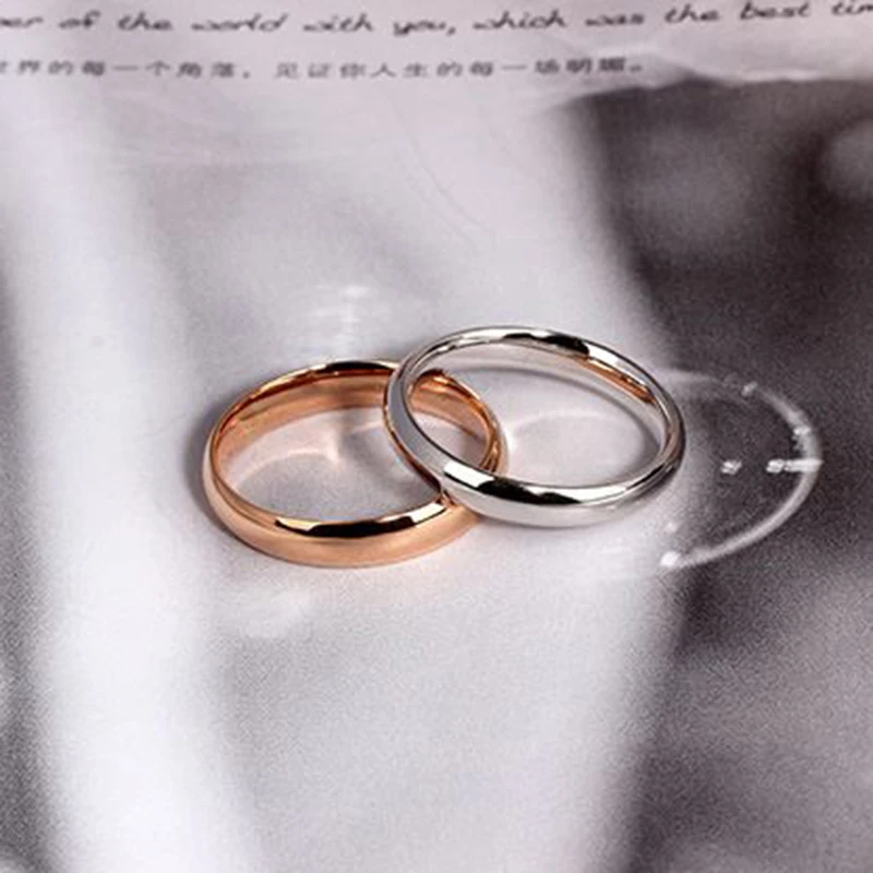 

Женское золотое кольцо с гладкой поверхностью Au750, обручальное кольцо из 18-каратного золота, 1 шт., 5-10