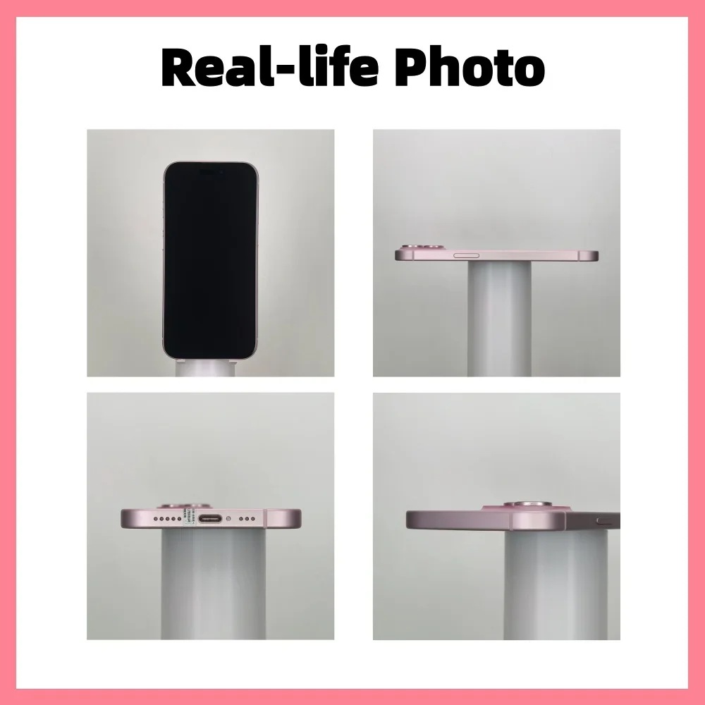 Фото Оригинальный Apple iPhone 15 128GB/256GB/512GB, 6.1-дюймовый экран, iOS, процессор A16 Bionic, 48 МП, двойная камера, Face ID, разблокированный, б/у iPhone 15. №3