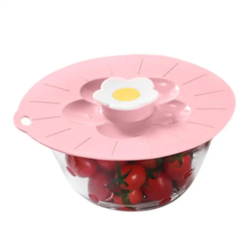 

Silicone Food Lids Silicone Cup Food Cover Flower Design Silicone Spill Stopper Lid Cover Microwave Splatter Cover For Microwave