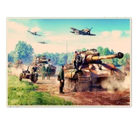 german imperial tank infantry vintage kraft paper posters prints ww ii panzer armored picture art painting military wall chart