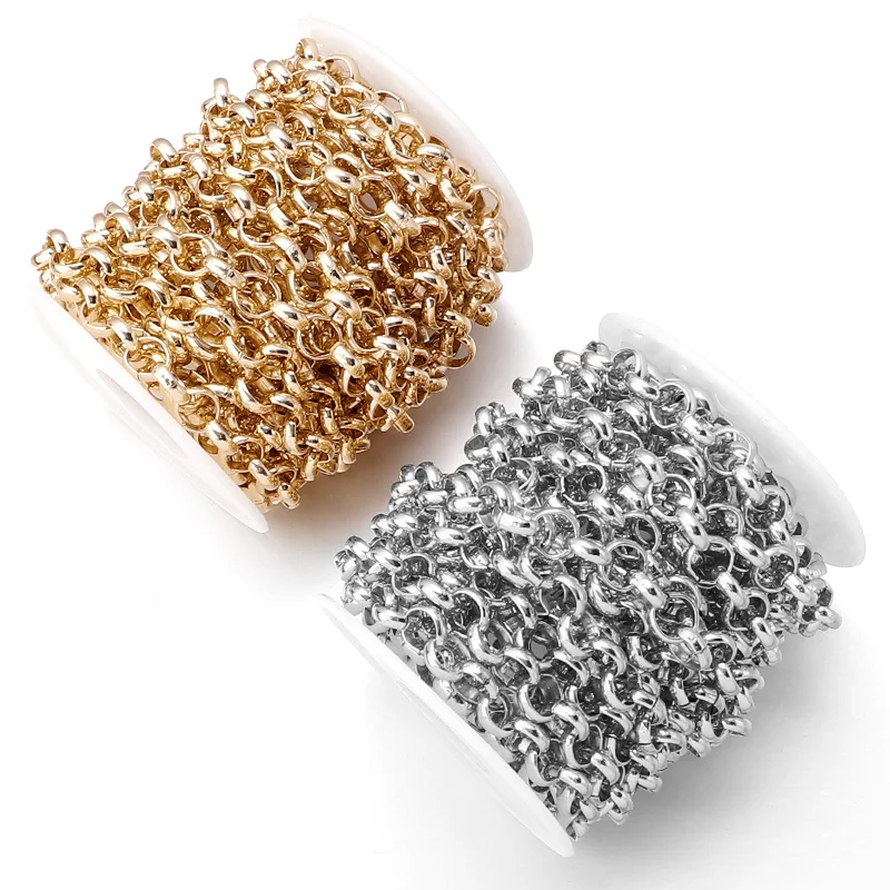 Цепочка с круглым крестом 5 ярдов/рулон аксессуары из алюминия для изготовления