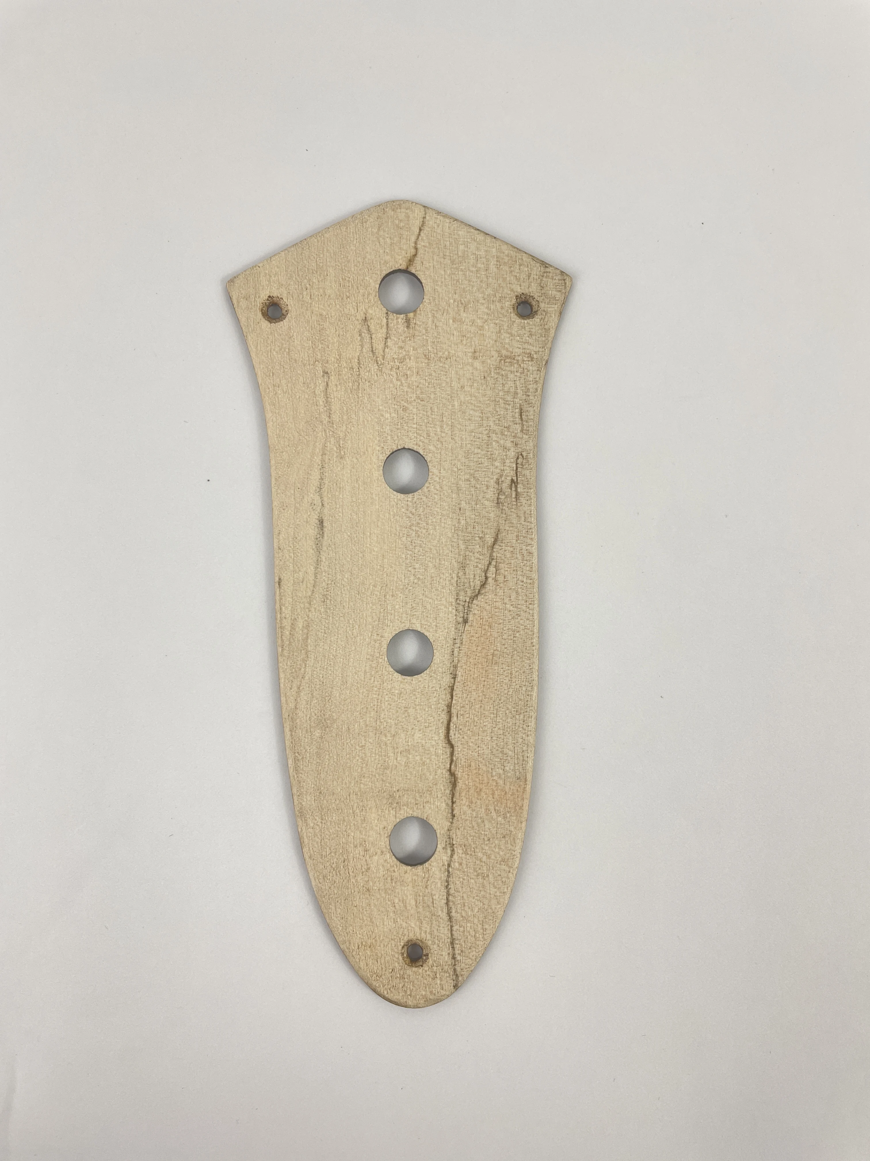 

4-hole jazz bass control panel, suitable as a replacement for bass style solid wood guitars, unpainted