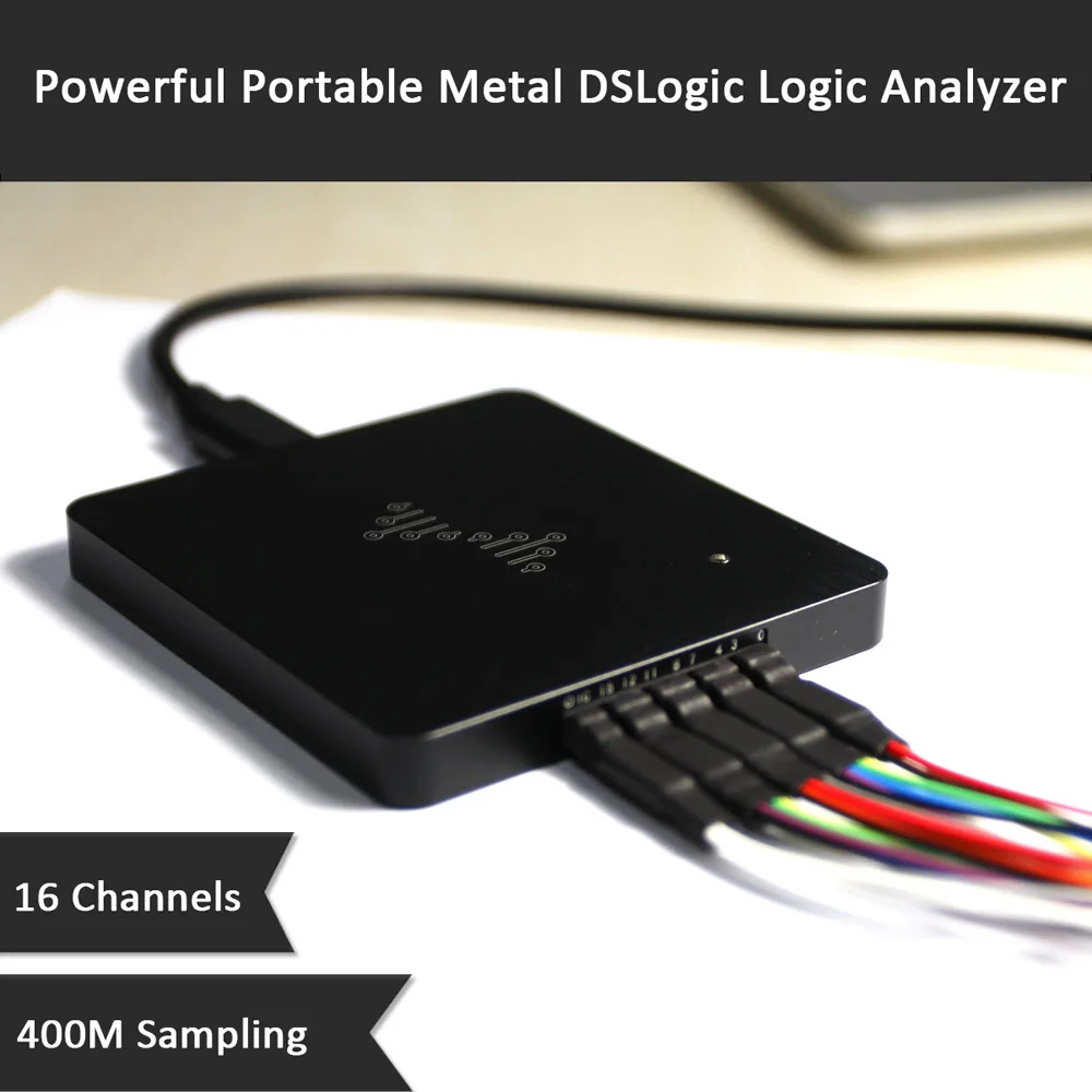 DreamSourceLab DSLogic Plus Портативный металлический логический анализатор DSLogic 16 каналов 100 МГц USB-отладочный логический анализатор (art.: 3920cda9e232e) - 3920cda9e232e