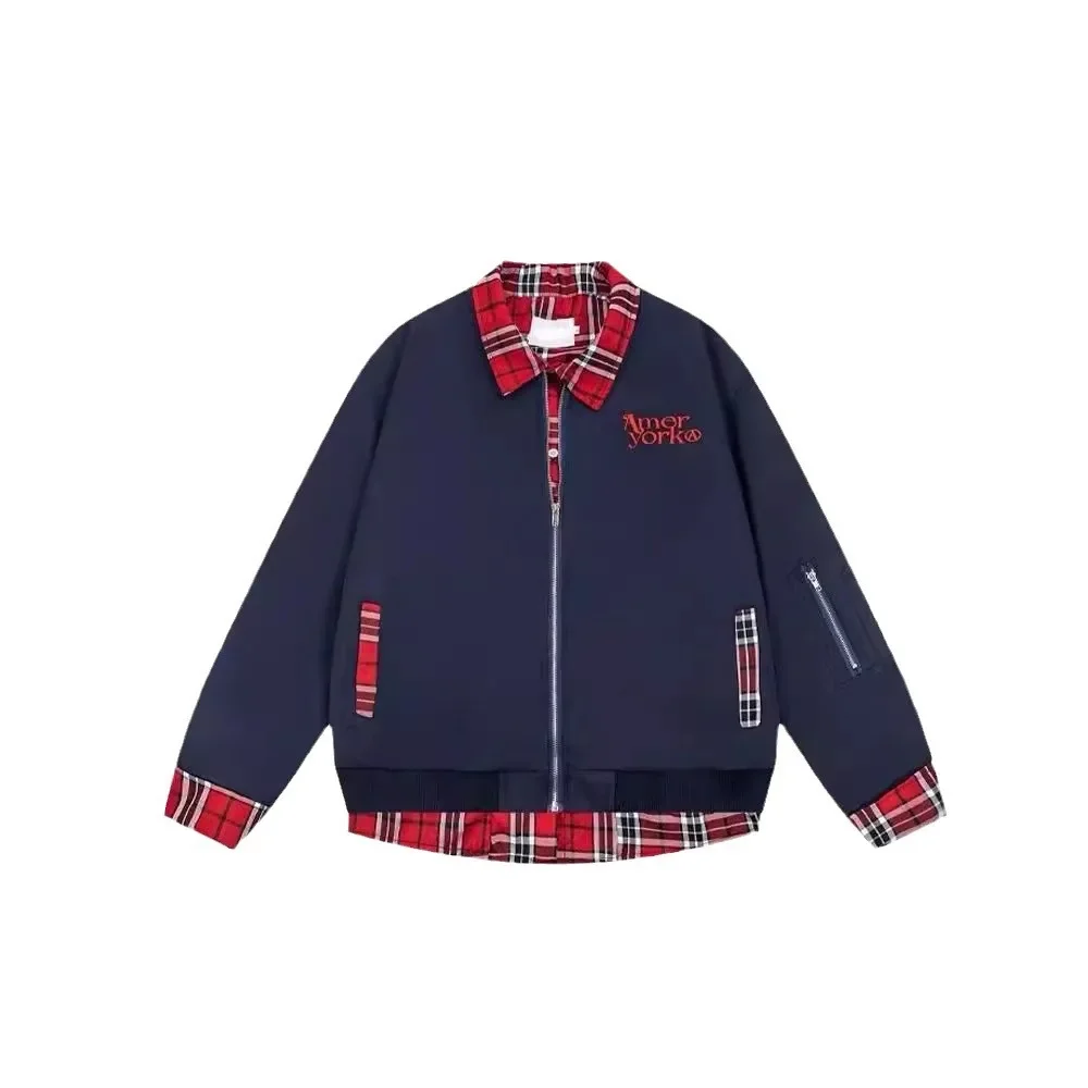 Винтажная двухсекционная иллюзионная куртка в американском стиле для мужчин