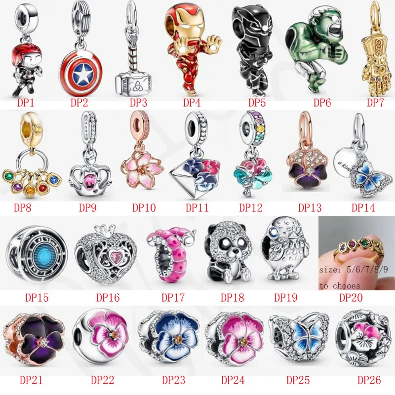 

2022 New Charms Jewelry Silver color Series Beads fit for Bracelet DIY