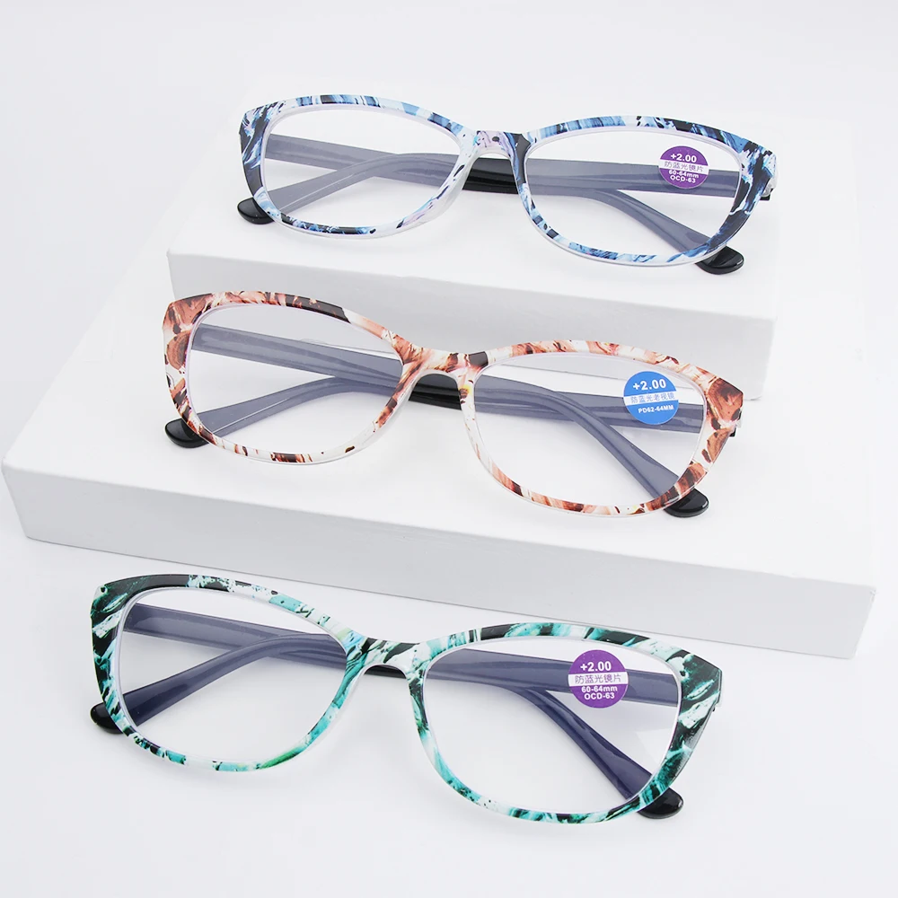 

Fashion Anti-Blue Light Reading Glasses Elegant Men Women Ultra Light Frame Eyeglasses Hyperopia Glasses Vision Care +1.00~+4.00