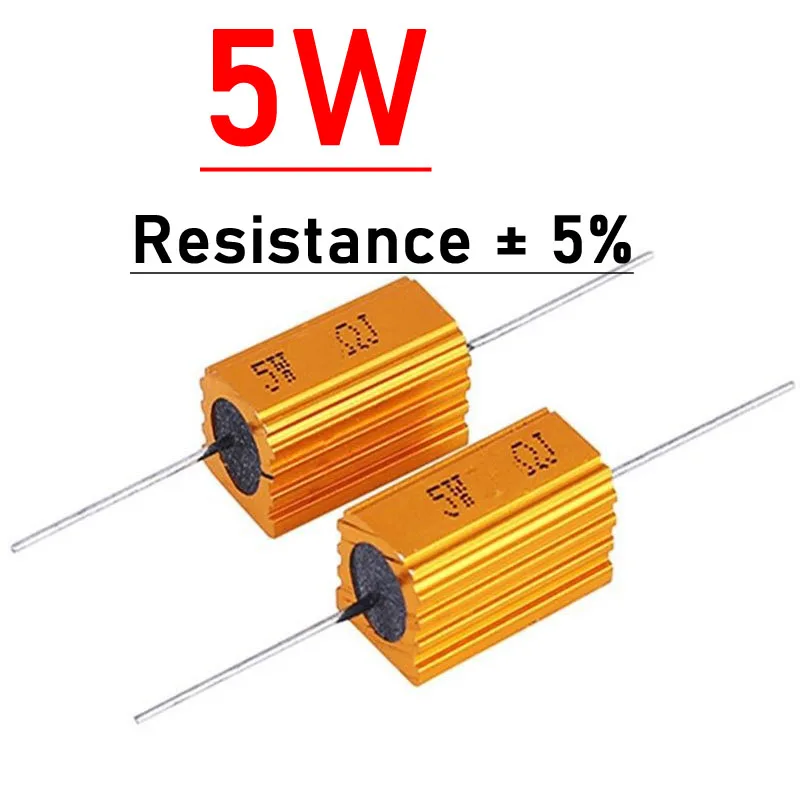 

Металлический резистор 5Вт-100Вт 1-10 Ом