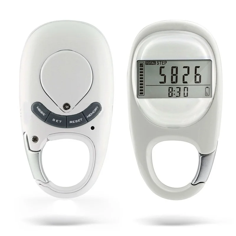 

New Portable Walking Distance Exercise Pedometer Fitness Activity Step Counter Sports for Step Fitness Camping Hiking