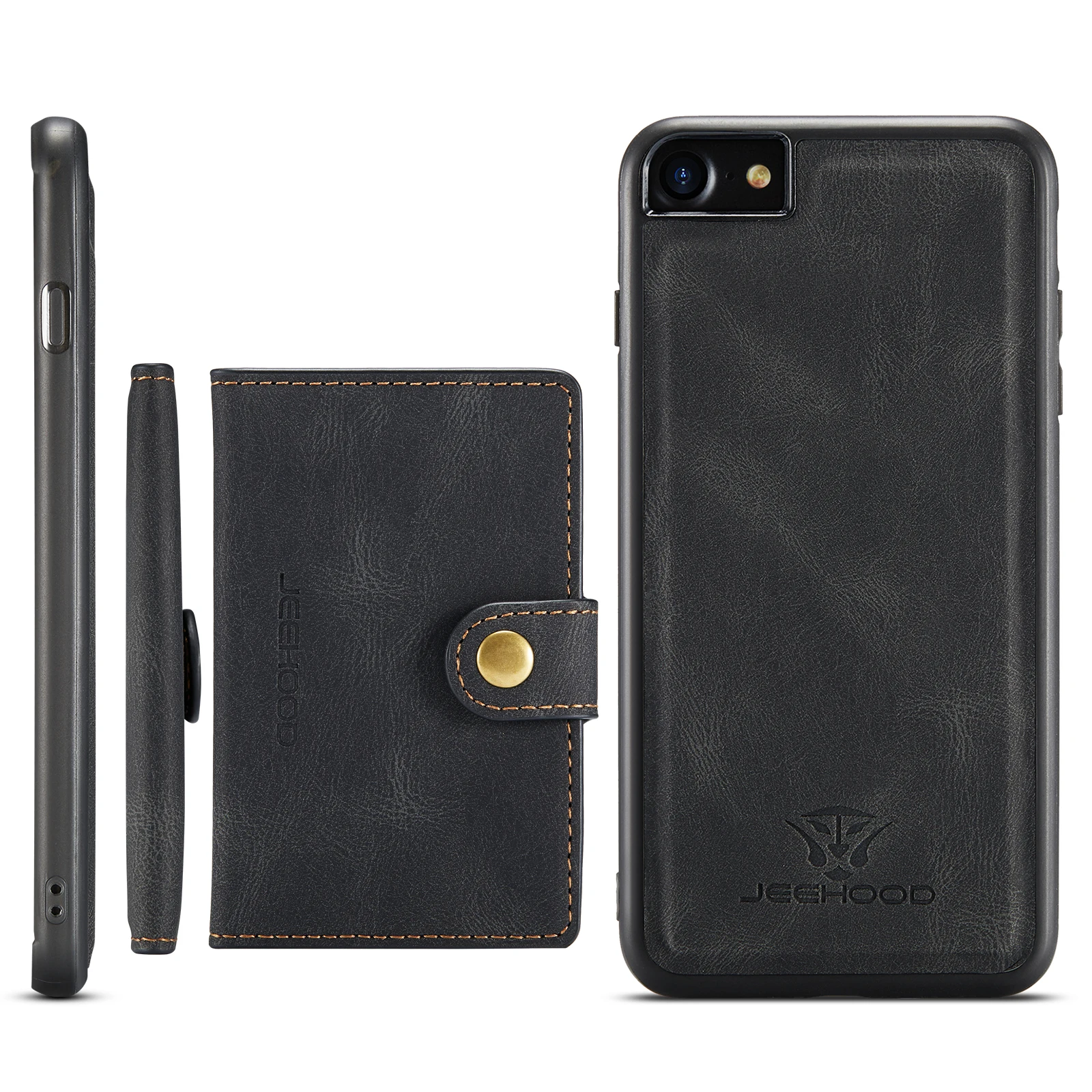 

Flip Leather Case For iPhone 14 Pro Max 13 12 11 XS XR X 8 Plus Zipper Wallet Card Back Cover For Samsung S22 Ultra