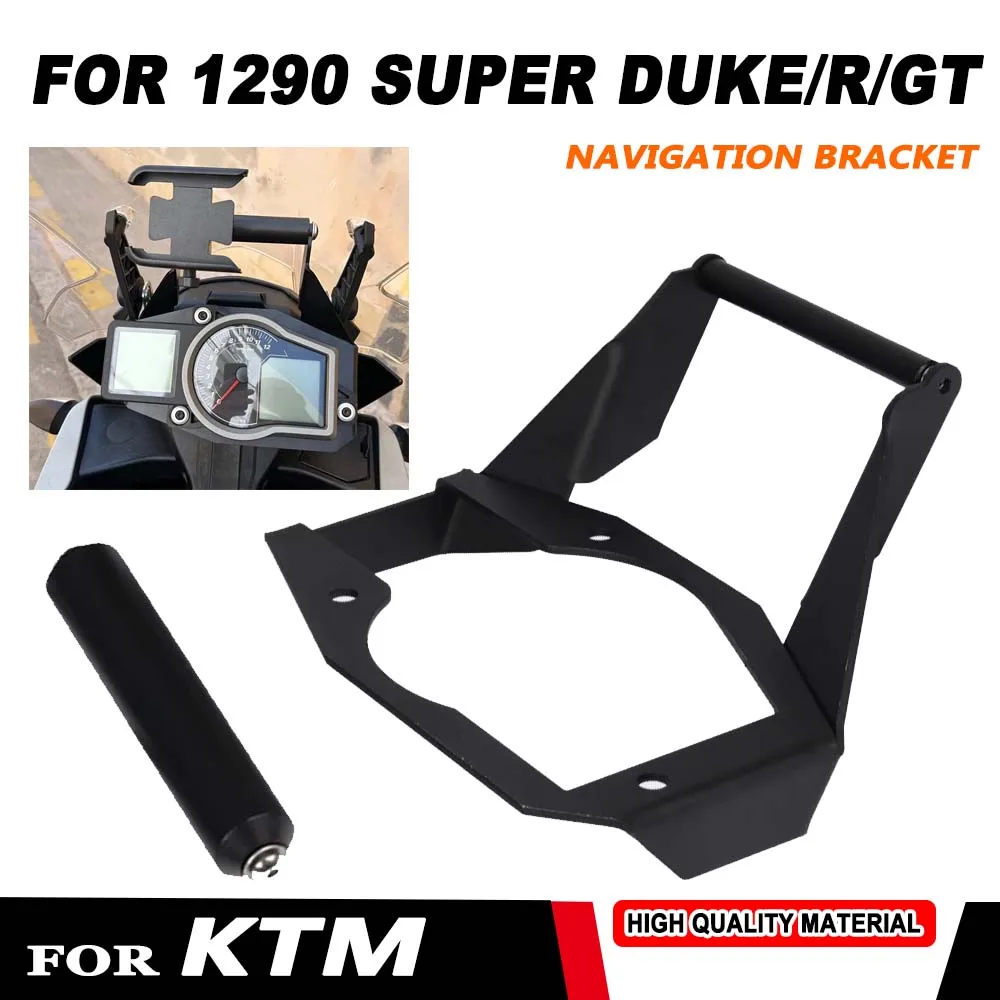 

Для KTM 1290 Super DUKE GT R Superduke 1290GT аксессуары для телефона GPS мотоцикла кронштейн для навигационной пластины держатель для руля