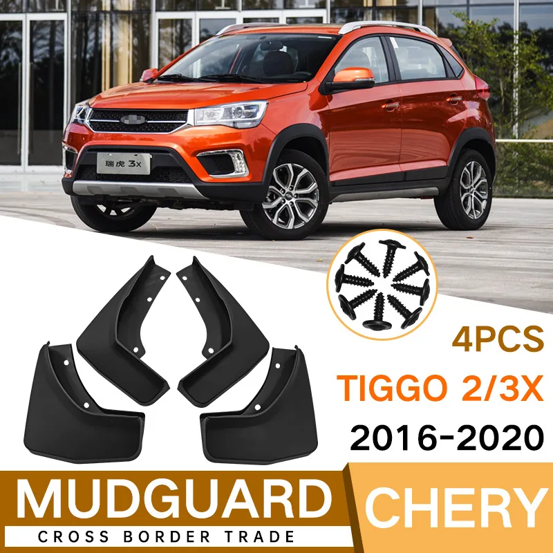 

Mud Flaps For Chery Tiggo2/3X 2016-2020 MudFlaps Front Rear Fender Car Accessories