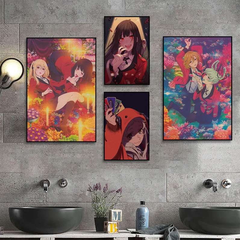 

Kakegurui Classic Anime Poster Kraft Paper Prints And Posters Kawaii Room Decor