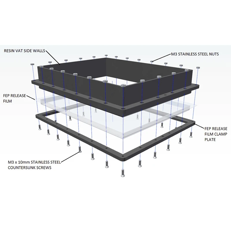 Dotbit 10 шт 280x200мм фотонная моно X Fep пленка Uv светильник лист для Dlp Anycubic Wanhao D8 Ld-003 8 9