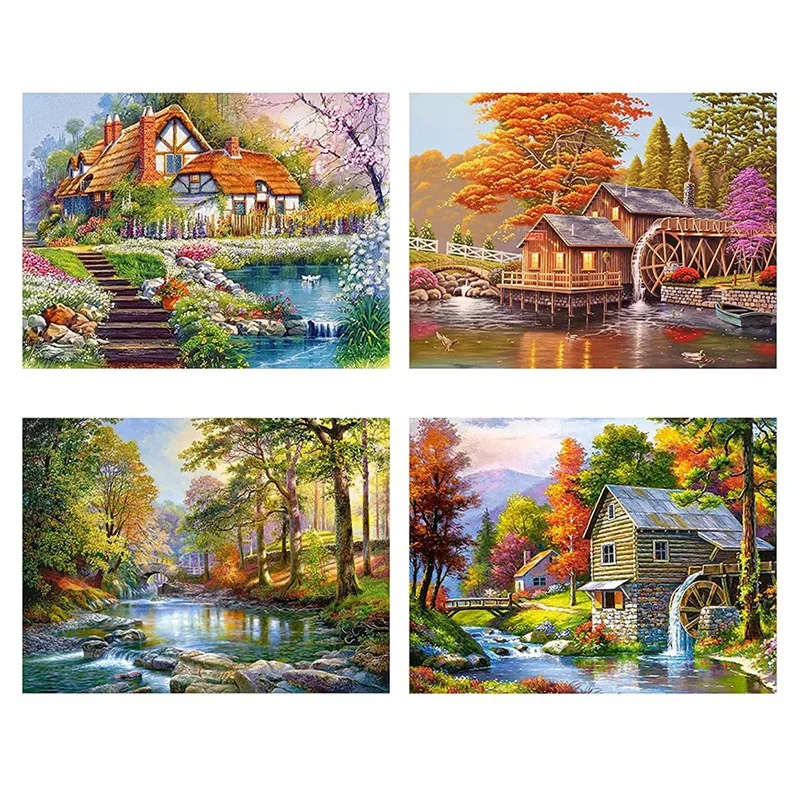 

4 шт., Алмазная мозаика «сделай сам», 30 х40 см