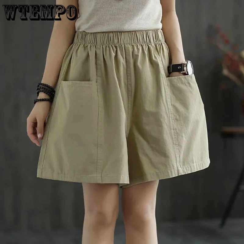 Women's Summer Cargo Shorts Loose Casual High Waist Pants Women's Drop Shipping Wholesale