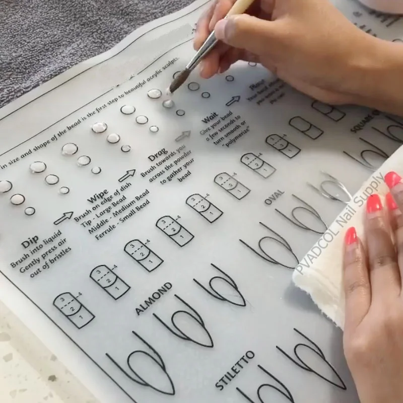 3D маникюрный шаблон для демонстрации ногтей тренировочные листы Настольный