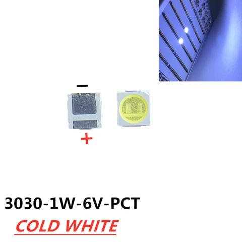 Подсветка lext 1,8 Вт 2 Вт 3030 Вт 6 в, 150-187lm PT30W45 V1, 6 в, мощсветодиодный, 3030, EMC, 500 шт.