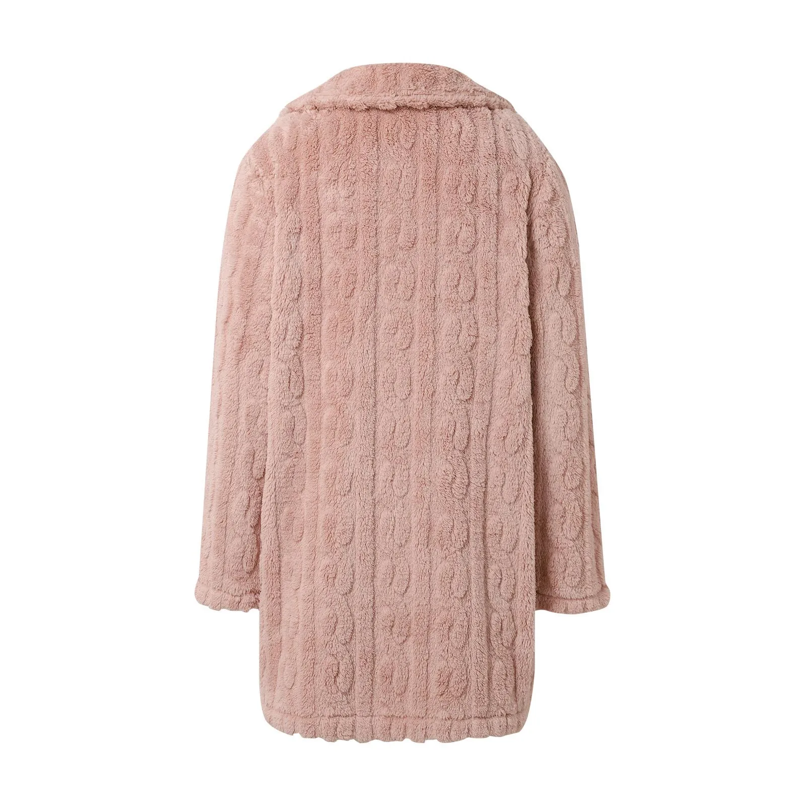 Осень-зима 2023 теплые флисовые пальто средней длины элегантные женские свободные