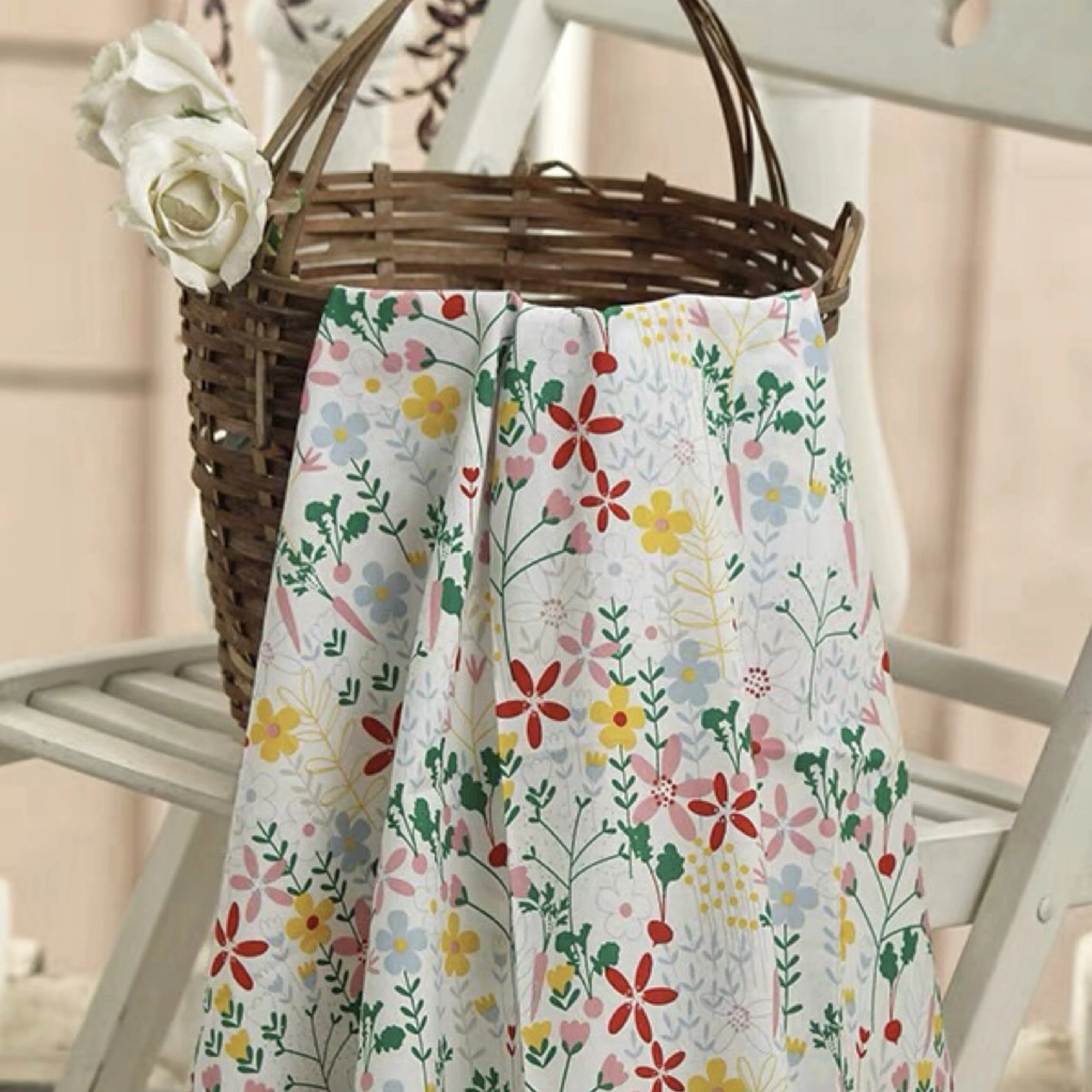 Поплиновая ткань из чистого хлопка с принтом Либерти и редиса детские платья