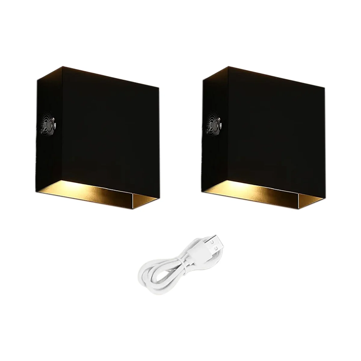 

Touch Wall Lamp USB Rechargeable Night Light Aluminum, Magnetic Wall Lamp Indoor Touch Dimmable(Warm Light)