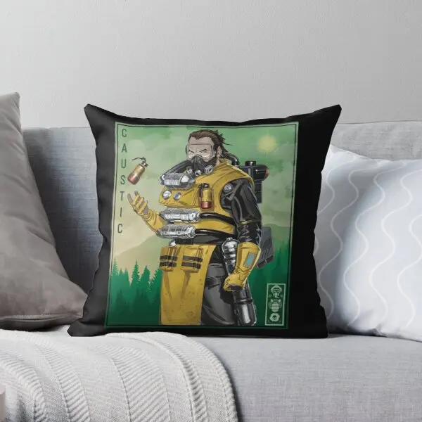 

Apex Legends Caustic Banner Printing Throw Pillow Cover Car Fashion Bed Office Anime Cushion Sofa Hotel Pillows not include