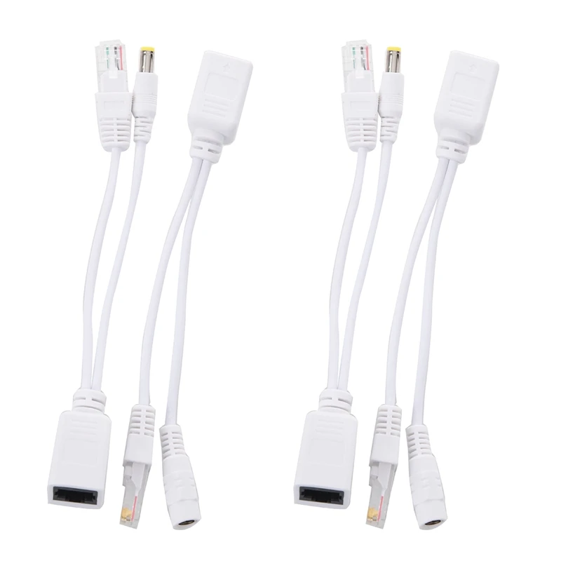 

MOOL 2X Passive Power Over Ethernet Poe Adapter Injector + Splitter Kit 5V 12V 24V 48V