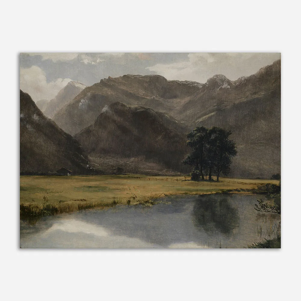 

Винтажный настенный плакат ENEWART Лесное озеро