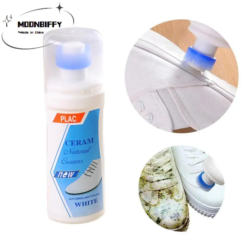 

100ml White Shoe Cleaner Sports Shoes Casual Leather Cleaning Tool Cleaning Whitening Shoes Household Cleaning Supplies