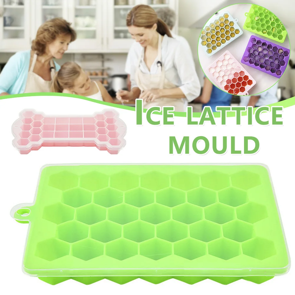 

3D Ice Tray Silicone Stencils Multipurpose Reusable DIY Ice Maker for Home Ice Box Not Sticky Durable for Kitchen Bar wzpi