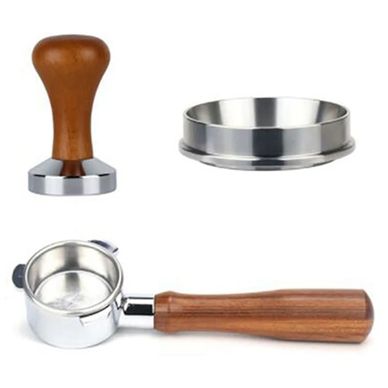 

Coffee Bottomless Portafilter For Breville 870/878/880 Filter 54MM Filter With Coffee Tamper And Coffee Dosing Ring