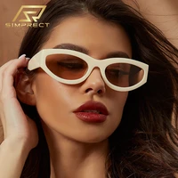 simprect fashion week small cat eye sunglasses women 2022 luxury brand designer sun glasses vintage retro uv400 shades for women