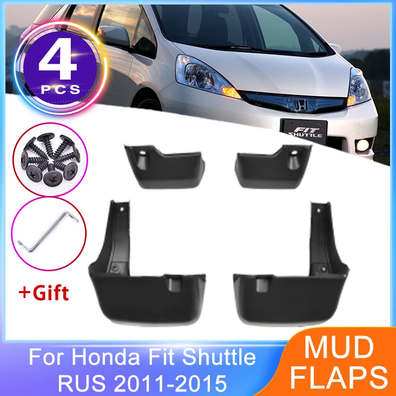 

4 шт. брызговики для Honda Fit Shuttle GG7 8 GP2 2011 ~ 2015 RUS версия брызговики защита колес крыло автомобильный Стайлинг