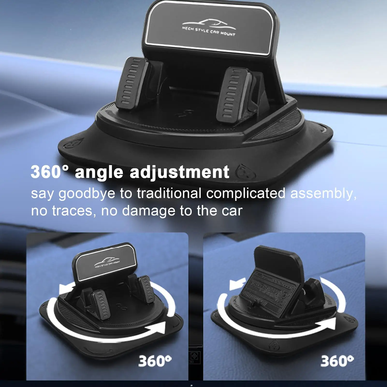 

Автомобильный держатель для телефона, коврик для приборной панели, автомобильный силиконовый держатель для телефона, противоскользящий автомобильный клейкий коврик для хранения телефона на приборной панели, навигационный кронштейн