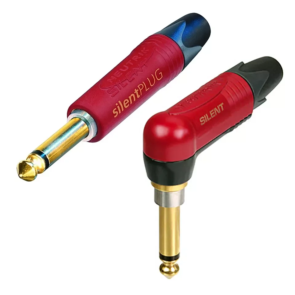 

NEW2023 Switzerland NPR2X/NP2X-AU-SILENT TR 6.35 Mm/(1/4" Jack) Angle Professional Instrument (guitar) Plug Gold Plate