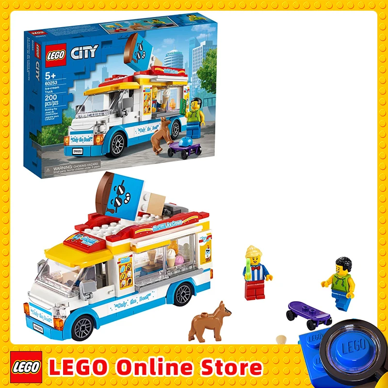 

LEGO & City Great Vehicles Ice-Cream Truck 60253 Building Toy Set for Kids, Boys, and Girls Ages 5+ (200 Pieces)
