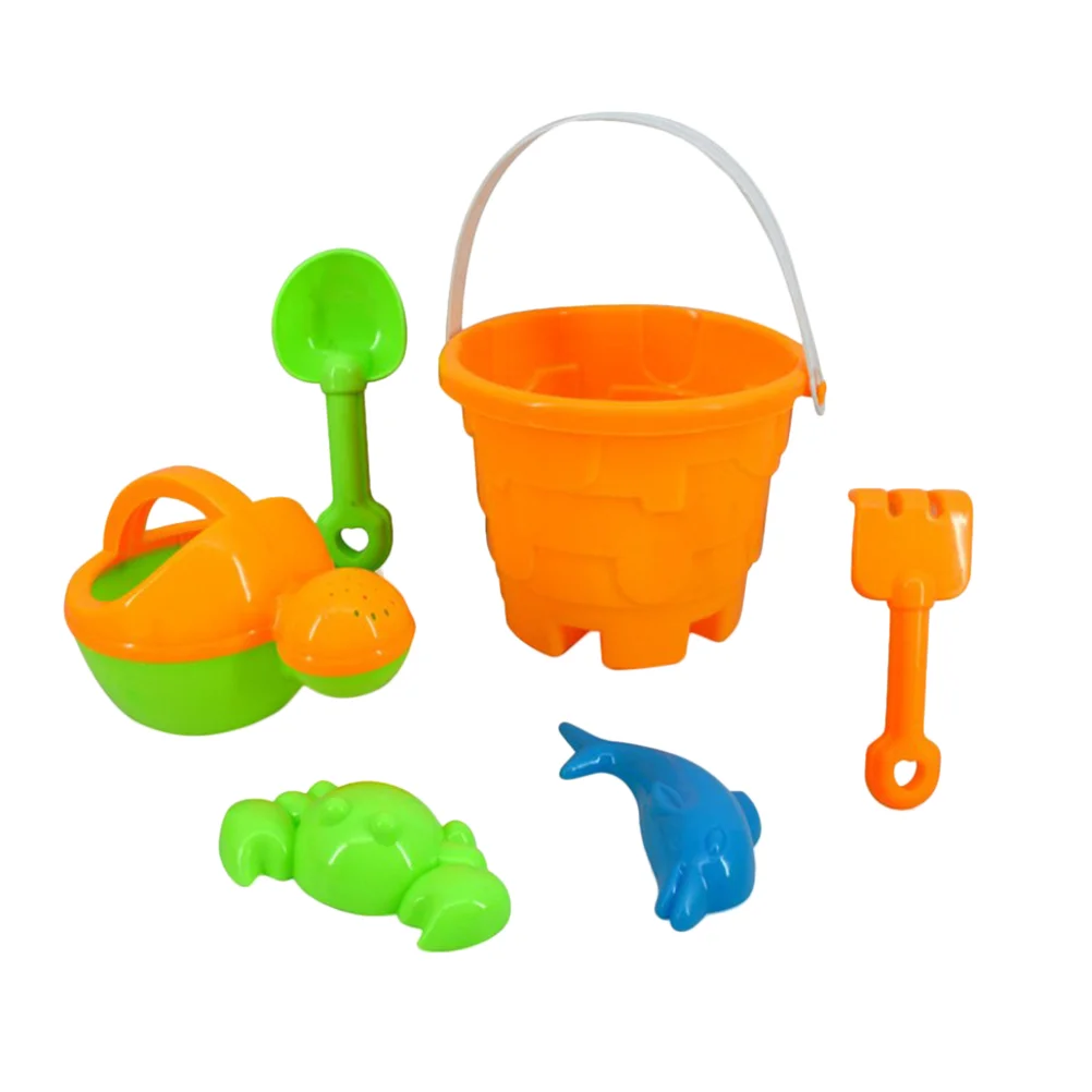 

6Pcs Sand Tool Toys Lightweight Creative Plastic Sand Dredging Beach Toys Beach Sandbox for Girls Boys