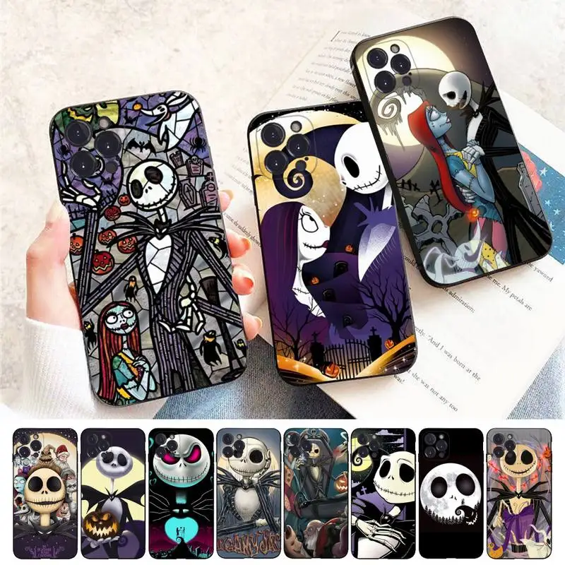 

Disney The Nightmare Before Christmas Phone Case For iPhone 8 7 6 6S Plus X SE 2020 XR XS 14 11 12 13 Mini Pro Max Mobile Case