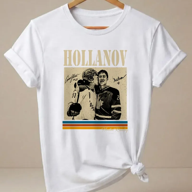 Фото Женская футболка Hollanov Hudson Williams Connor Storrie, футболка Heated Rivalry Lya Rozanov Shane Hollander, футболка с коротким рукавом №3