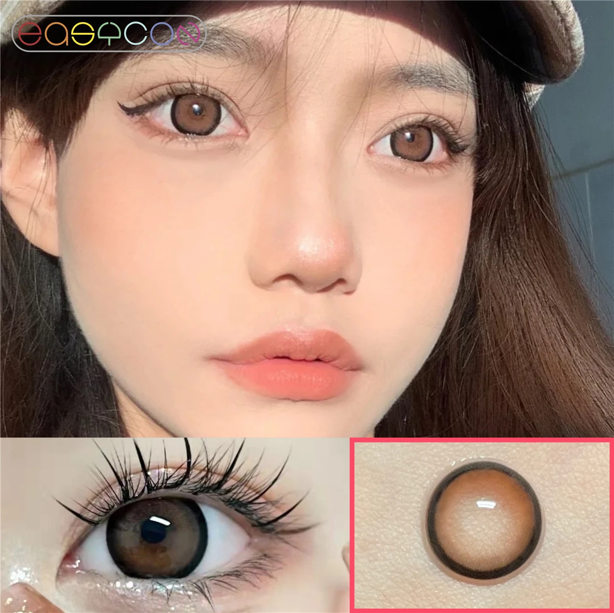 

Холодный красный чай для глаз большой красоты зрачка коричневая Косметика искусственная естественная годовая косметика для глаз коррекци...