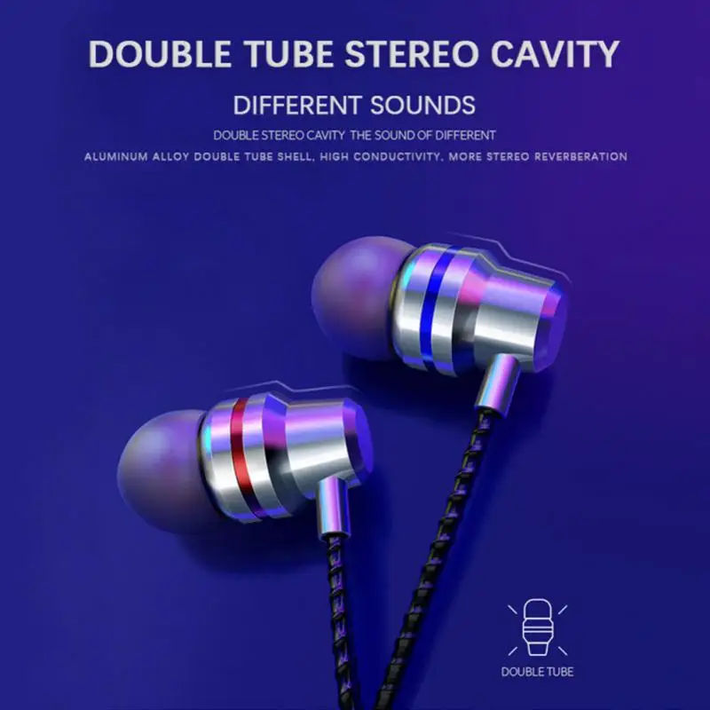 

Type C In-Ear Earphones Earbuds Universal 1.2 M Bass Stereo Wired Headphones For Phone Gaming Headset For Samsung Xiaomi