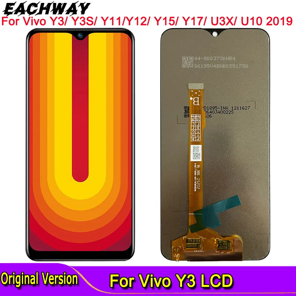 

ЖК-дисплей для Vivo Y3/Y3S/Y11/Y12/Y15/Y17/U3X/U10 6,35