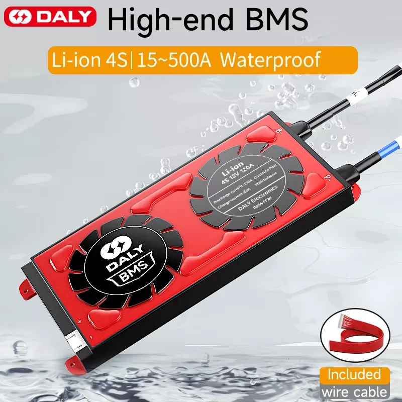 Daly BMS Li-Ion 4S 12V 14,6 V 15A 20A 30A 40A 50A 60A 100A 200A 250A 300A 400A 500A Waterproof BMS для литиевой батареи 18650 PCB
