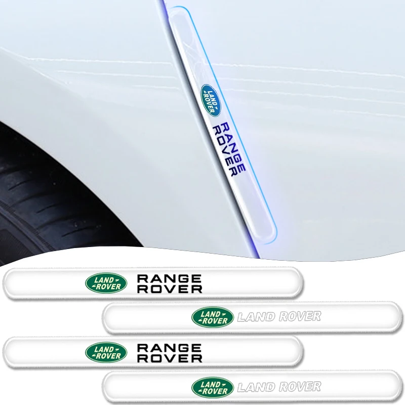 

4Pcs Car Door Transparent Rear View Mirror Protection Strip Stickers For Land Rover Rnage Rover Freelander Discovery Defender