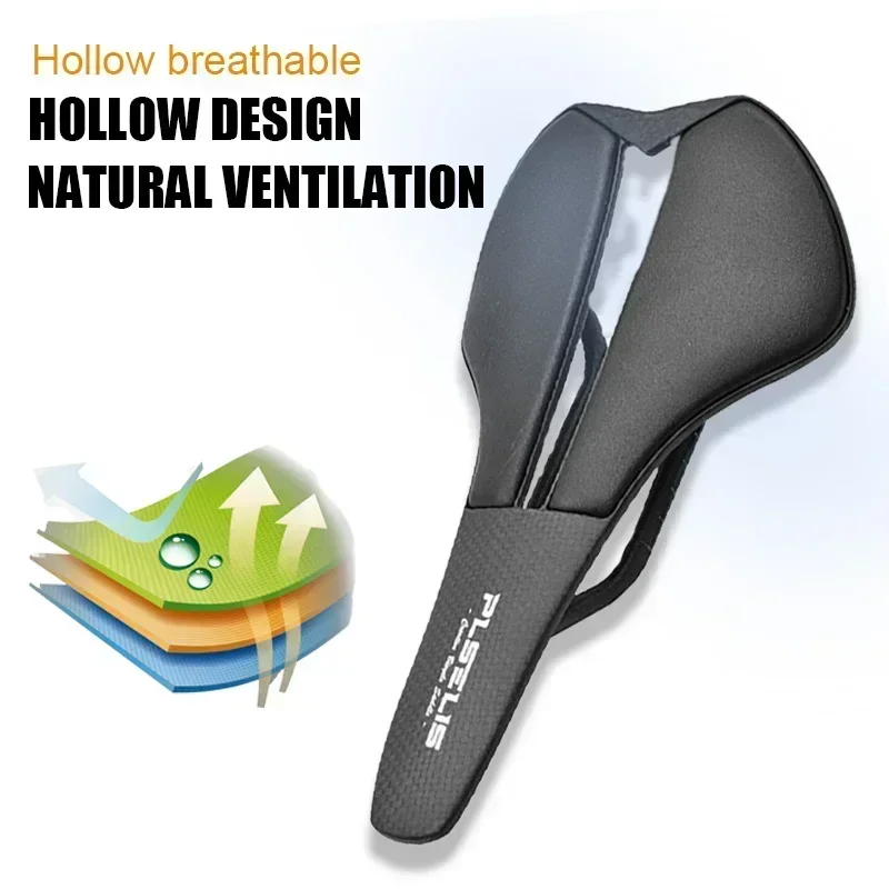 Велосипедное седло Сверхлегкое полое углеродное волокно Удобное дышащее MTB