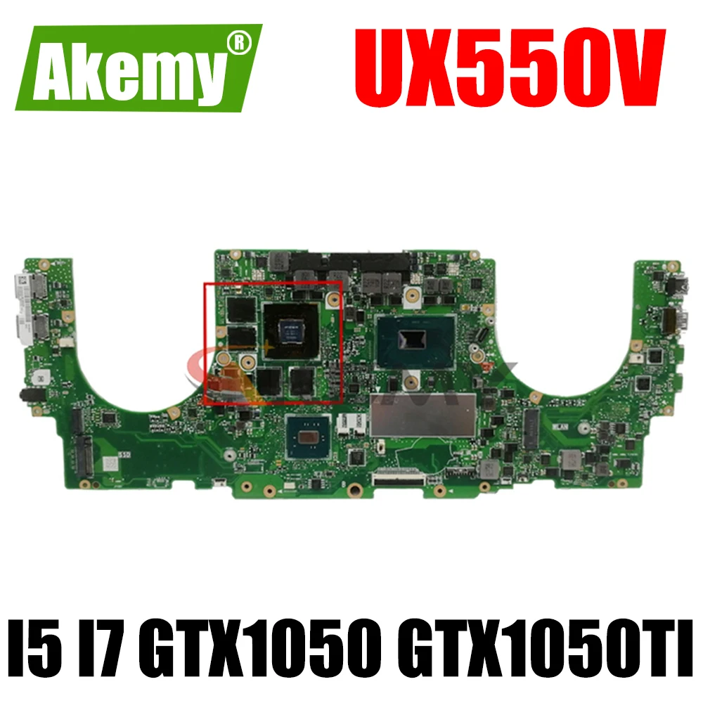 

UX550VD Laptop Motherboard For ASUS U5500V UX550VE UX550V UX550 Mainboard GTX1050 GTX1050TI GPU I5-7300HQ I7-7700HQ CPU 8GB 16GB