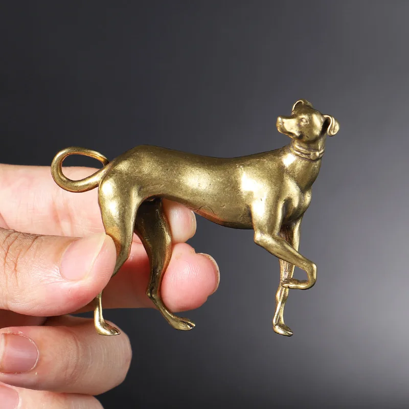 

Твердая латунь лояльная собака стол орнаменты зодиака домашний декор ремесла винтажные медные животные миниатюры декоративные статуэтки ...
